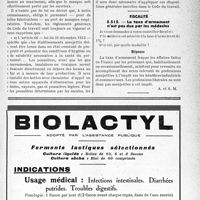 2170 - Page XLV-2119 - Correspondance. Divers. Précautions à prendre pour la fabrication de comprimés au bleu de méthylène / Fiscalité. La taxe d’armement n’est pas due par les médecins