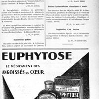 2180 - Page XI-2129 - A travers l’officiel. Nominations de professeurs de Facultés / Sanatoriums publics / Stations hydrominérales, climatiques et uvales / Suppression d’un hospice