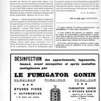 2181 - Page 2130-XII - A travers l’officiel. Réponses des Ministres aux questions des Parlementaires. Assurances sociales. Accouchements pratiqués par des sages-femmes