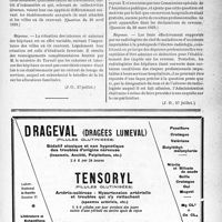 2202 - Page XXXIII-2151 - A travers l’officiel. Internes et externes des hôpitaux. Allocations familiales / Frais de maladie déductibles des revenus professionnels