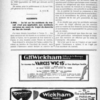 2253 - Page 2202-XLVIII - Correspondance. Fiscalité. Contribution nationale de 2 % / Accidents. La loi sur les accidents du travail n'est pas applicable aux accidents survenus au cours du trajet du domicile au lieu de travail