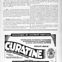 2260 - Page VII-2209 - Derrières nouvelles. École français de stomatologie / Lille / Bordeaux. Faculté de médecine / Hôpitaux