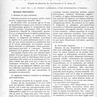 2275 - Page 2224 - Partie scientifique. Travaux originaux. La clinique au goût du jour. Quand un syndrome abdominal aigu masque une affection thoracique, d’après les Docteurs R. Couvelaire et Y. Adle. Le « coup nul », et surtout dangereux, d’une intervention d’urgence
