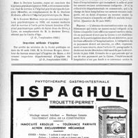 2347 - Page 2296-X - A travers l’officiel. Hôpitaux psychiatriques / Inspection médicale d’hygiène / Réponses des Ministres aux questions des Parlementaires. Paiement par la Caisse d’Assurances sociale de participation dans les frais d’hospitalisation
