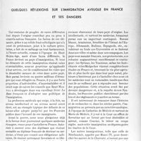 2350 - Page 2299 - Propos du jour. Quelques réflexions sur l'immigration aveugle en France et ses dangers [J. Noir]