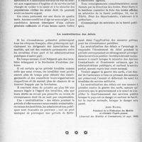 2369 - Page 2318 - Partie professionnelle. Documentation du temps de guerre. Les cours d’auxiliaires sanitaires et d’auxiliaires sociales / La neutralisation des délais