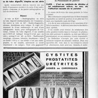 2370 - Page XXXIII-2319 - Correspondance. Application des tarifs d’honoraires. a) Accidents du Travail. Radiographies de l'estomac ou du tube digestif, simples ou en série / b) Assurances sociales. C’est au médecin de décider si tel médicament relève, ou non, de l’affection causale de la pension