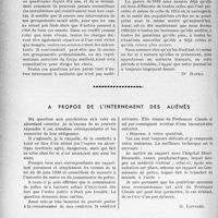 2453 - Page 2398 - Partie professionnelle. Bulletin de l’Actualité. Rémunération et réquisition des médecins civils / A propos de l’internement des aliénés