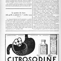 2461 - Page 2406-XXX - A travers l’officiel. École du service de santé militaire / La question des loyers telle qu’elle se présente le 1er octobre 1939