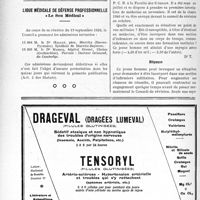 2501 - Page 2446-XXXVIII - A travers l’officiel. Réponse d'un ministre à la question d’un parlementaire. Exonération en faveur des professions libérales pour l’application de la contribution nationale extraordinaire / Ligue médicale de défense professionnelle, " Le Sou Médical " / Correspondance. Questions médico-militaires. Situation d'un étudiant de la classe 1940 titulaire du P. C. B