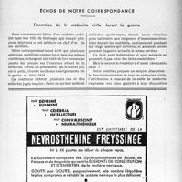 2510 - Page VII-2455 - Propos du jour. L’hygiène militaire : un précurseur / Échos de notre correspondance. L'exercice de la médecine civile durant la guerre [J. Noir]