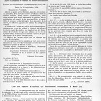 2540 - Page 2477 - Partie professionnelle. Travaux originaux. Documentation du temps de guerre. Décret du 20 septembre 1939 relatif à la réintégration des officiers de l’armée active ou de la réserve démissionnaires ou rayés des cadres et à l’admission dans les cadres des réserves des officiers de l’armée active placés en situation de réforme par mesure disciplinaire / Liste des services d’hôpitaux qui fonctionnent actuellement à Paris