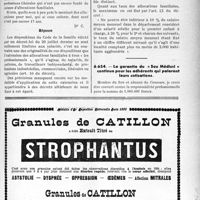 2550 - Page XXXIX-2487 - Correspondance. Divers. Bénéficiaires des allocations familiales / La garantie du « Sou Médical » continue pour les adhérents qui paieront leurs cotisations
