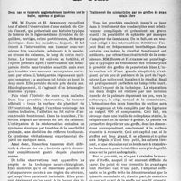 2566 - Page 2503 - Partie scientifique. L’actualité scientifique. La Presse. Deux cas de tumeurs angiomateuses insérées sur le bulbe, opérées et guéries [(Le Bulletin Médical, 17 juin 1939.)] / Traitement des syndactylies par les greffes de peau totale libre [(Paris-Médical, 17 juin 1939.)]