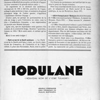 2588 - Page IX-2523 - Dernières nouvelles. Des ambulances belges en France / Parti social de la Santé publique / Office français pour l’Enfance
