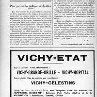 2591 - Page 2526-XII - A travers l’officiel. Les Médecins étrangers à l'assaut des clientèles de nos confrères mobilisés / Pour prévenir les épidémies de diphtérie