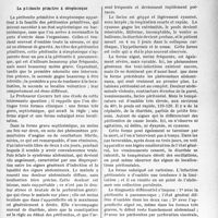 2600 - Page 2535 - Partie scientifique. L’actualité scientifique. La Presse. La péritonite primitive à streptocoque [(Jour, des Sc. médicales de Lille, 7 mai 1939.)]