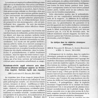 2602 - Page 2537 - Partie scientifique. L’actualité scientifique. Les Sociétés Savantes. Paris. Société médicale des hôpitaux de Paris. Sulfamidothérapie dans les affections rhumatismales, (28-4-1939) / Polyradiculo-névrite aiguë extensive avec dissociation albumino-cytologique apparue au décours d’une rougeole. Guérison rapide sans séquelles, (28-4-1939) / La cinélyse dans les néphrites chroniques azotémiques, (28-4-1939)