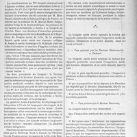 2608 - Page 2543 - Partie professionnelle. Travaux originaux. Bulletin de l’Actualité. IVe Congrès international d’hygiène scolaire de langue français, (Lille Roubaix, 1er, 2 et 3 juillet 1939)