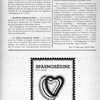 2665 - Page 2594-X - Dernières nouvelles. Chirurgie de guerre et photographie en relief / Société de médecine de Paris / Le Centre d’accueil de l’Umfla / Faculté de médecine de Paris
