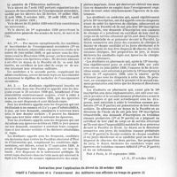 2684 - Page 2613 - Partie professionnelle. Travaux originaux. Documentation du temps de guerre. Mesures exceptionnelles en faveur des candidats au baccalauréat et des étudiants sous les drapeaux / Instruction pour l’application du décret du 19 octobre 1939 relatif à l’admission et à l’avancement des militaires non officiers en temps de guerre