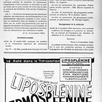2702 - Page XIII-2627 - A travers l’officiel. Assistantes sociales / Assurances sociales / Enseignement de la médecine