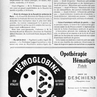 2737 - Page 2660-VI - Dernières nouvelles. Faculté de médecine de Paris / École de sérologie de la Faculté de médecine de Paris / Faculté de droit / Caisse d’assistance médicale de guerre