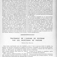 2746 - Page 2667 - Partie scientifique. Travaux originaux. Clinique chirurgicale. Les tumeurs du cordon spermatique, M. J.-P. Tourneux / Traitement de l’angine de poitrine par les injections de pepsine, Docteur Guy Roujon