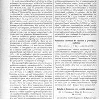 2787 - Page 2706 - Partie scientifique. L’actualité scientifique. Les Sociétés Savantes. Paris. Société médicale des hôpitaux de Paris. Le pneumothorax précocement efficace. Documents statistiques, radio-cliniques et tomographiques, (19-v-1939) / Tuberculose ulcéreuse de l’intestin à perforations multiples, (26-5-1939) / Maladie de Simmonds avec contrôle anatomique, (28-4-1939)