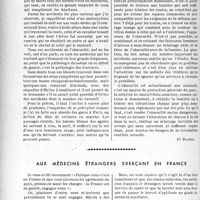 2823 - Page 2740 - Partie professionnelle. Bulletin de l’Actualité. Les accidents dus à l’obscurité / Aux médecins étrangers exerçant en France