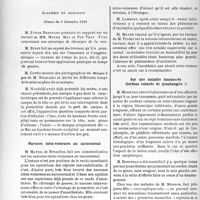 2853 - Page 2768 - Partie scientifique. L’actualité scientifique. Les Sociétés Savantes. Paris. Académie de chirurgie, Séance du 6 décembre 1939. Narcoses intra-veineuses au narconumal / Sur une maladie innommée (Cordons cutanés de lymphangite ?)