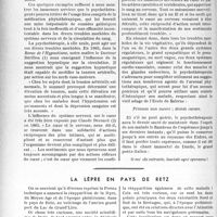 2861 - Page 2776 - Partie professionnelle. Travaux originaux. Bulletin de l’Actualité. Psychothérapie et phytothérapie, par le Docteur P. Barbier / La lèpre en pays de Retz [Marcel Baudouin]