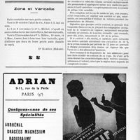 2876 - Page IX-2791 - A travers l’officiel. Exercice de la médecine aux Colonies en temps de guerre / Zona et Varicelle / Les voitures des médecins mobilisés