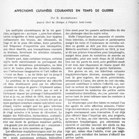 2878 - Page 2793 - Partie scientifique. Affections cutanées courantes en temps de guerre, par R. Barthélémy