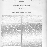 2886 - Page 2801 - Partie professionnelle. Bulletin de l’Actualité. Vœux pour l'année qui vient