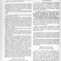 2965 - Page 4 - Assurances sociales, (maternité - contrôle). I. Assurance-maternité. A) Conditions pour avoir droit aux prestations. 2° Cotisations / 3° Observations des formalités légales ou réglementaires