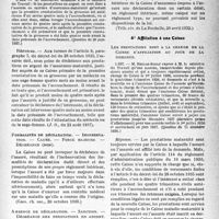 2968 - Page 5 - Assurances sociales, (maternité - contrôle). I. Assurance-maternité. A) Conditions pour avoir droit aux prestations. 3° Observations des formalités légales ou réglementaires / 4° Affiliation à une Caisse