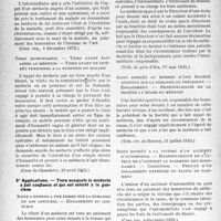 2993 - Page 8 - Honoraires et contrats médicaux. II. — Le contrat entre le médecin et son client. Les honoraires médicaux. D) Personnes responsables des honoraires. 2° Tiers responsable. — Principe général / 3° Applications: — Tiers auxquels le médecin a fait confiance et qui ont intérêt à la guérison