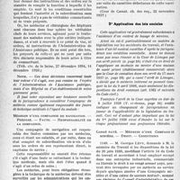 3005 - Page 18 - Honoraires et contrats médicaux. IV. — Contrats de louage de services. C) Règles régissant la « promesse de services médicaux ». 1° Responsabilité professionnelle / 2° Application des lois sociales