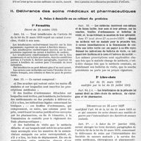 3013 - Page 4 - Soins aux pensionnés de guerre. I. Bénéficiaires / II. Délivrance des soins médicaux et pharmaceutiques. A. Soins à domicile ou au cabinet du praticien. 1° Formalités / 2° Libre-choix / 3° Liberté de traitement
