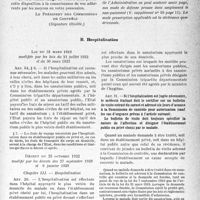 3018 - Page 7 - Soins aux pensionnés de guerre. II. Délivrance des soins médicaux et pharmaceutiques. A. Soins à domicile ou au cabinet du praticien. 5° Modalités de paiement / B. Hôspitalisation