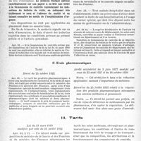 3019 - Page 8 - Soins aux pensionnés de guerre. II. Délivrance des soins médicaux et pharmaceutiques. B. Hôspitalisation / C. Frais pharmaceutiques / III. Tarifs. A. Tarif de consultation et de visite