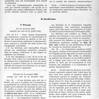 3030 - Page 19 - Soins aux pensionnés de guerre. IV. Contrôle — Juridictions — Sanctions. A. Contrôle. 2° Présentation des mémoires / B. Juridictions. 1° Principe