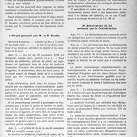 3052 - Page 19 - Secret professionnel et déclarations légales. II. Les déclarations légales. D) Déclarations de décès. 1° Projet présenté par M. le Dr Boudin / 2° Avant-projet de loi présenté par la Confédération
