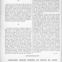 0027 - Page 24 - Partie professionnelle, Hygiène, Assistance, Mutualité, Intérêts corporatifs, Variétés. Bulletin de l’Actualité. La protection des enfants en bas âge contre les gaz de combat / Quelques nobles pensées du Prince de Ligne