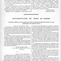 0029 - Page 26 - Partie professionnelle, Hygiène, Assistance, Mutualité, Intérêts corporatifs, Variétés. Bulletin de l’Actualité. Le médecin de soixante ans et la guerre / Documentation du temps de guerre. Circulaires relatives au renvoi dans leurs foyers des officiers de réserve du Service de santé appartenant à la deuxième réserve