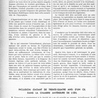 0045 - Page 42 - Partie scientifique. Travaux originaux. Diabète et grossesse, par Henri Vignes / Inclusion (datant de trente-quatre ans) d’un cil dans la chambre antérieure de l'oeil