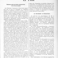 0050 - Page 47 - Partie scientifique. L’actualité scientifique. La Presse. Relations entre les kérato-conjonctivites et les lésions nasales [(Lyon Médical, 25 juin 1939.)] / La chlorophylle en thérapeutique [(Gazette des hôpitaux, 9 Septembre 1939)]