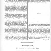 0057 - Page 54 - Partie professionnelle, Hygiène, Assistance, Mutualité, Intérêts corporatifs, Variété. Bulletin de l’Actualité. Pour en finir avec la question des médecins étrangers / Bibliographie. Les Karma Yoga par C. Kerneiz, Tallandier, éditeur, Paris