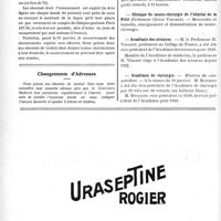 0071 - Page 68-VIII - Dernières nouvelles. Clinique médicale de l’Hôtel-Dieu / Clinique de neuro-chirurgie de l’hôpital de la Pitié / Académie des sciences / Académie de chirurgie